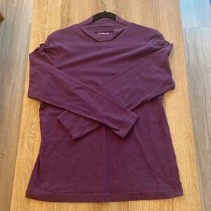 Cotton mockneck long sleeve shirt